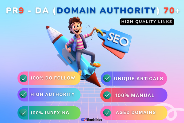 High Domain Authority backlinks PR9 - DA70+